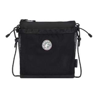 Agnes B. Polyethylene Shoulder Bag, Crossbody Bag Medium Unisex Black