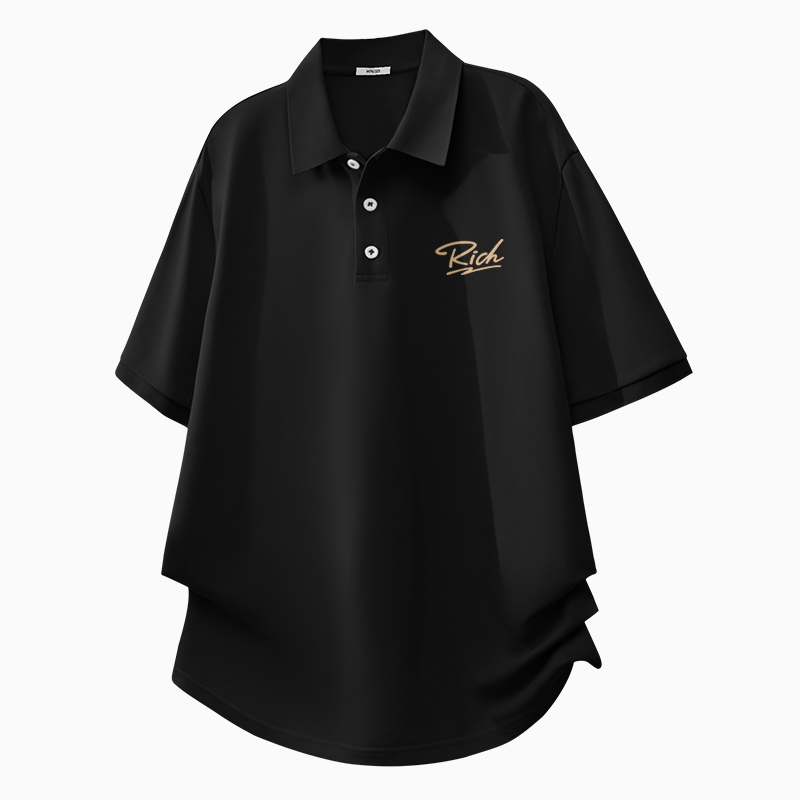 MINISO Polo Shirts Unisex Polo Collar Moderate Straight Fit