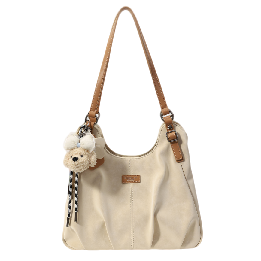 PAYOT Synthetic Leather Finland Travelogue Shoulder Bag Women's Ecru