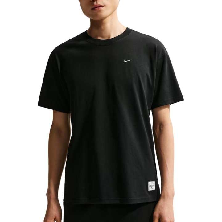 Nike Nike T Shirts Men's Black Crew Neck Moderate Straight Fit