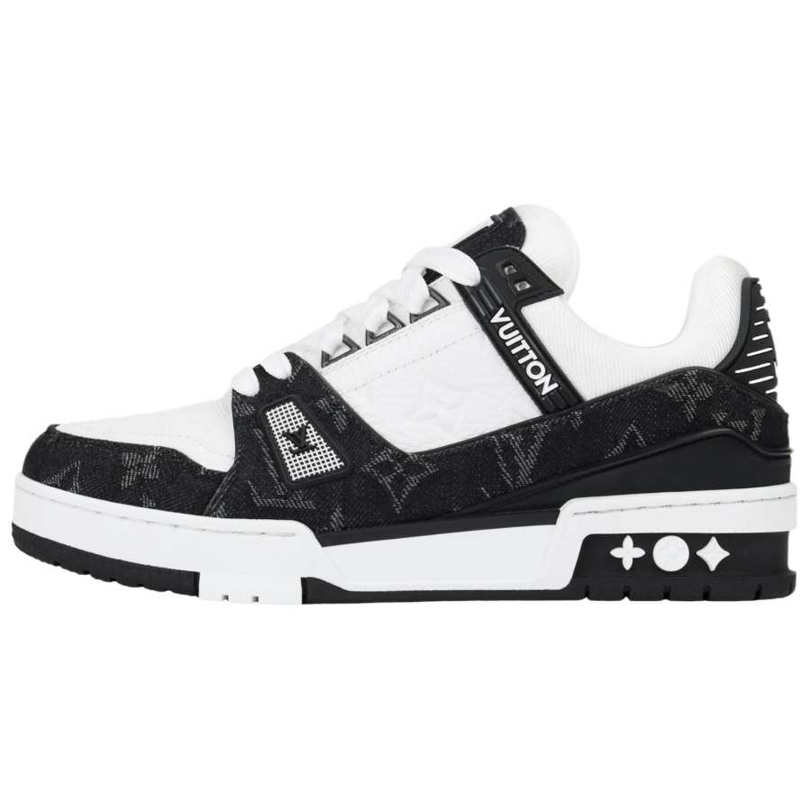 LOUIS VUITTON Trainer Low top Stylish Skateboarding Shoes Men's Black