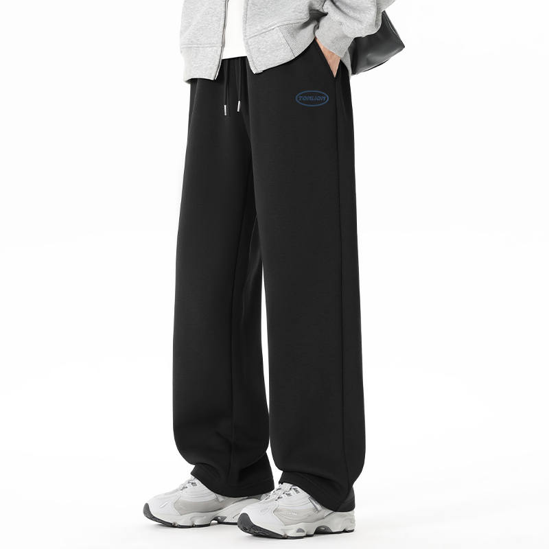 Tonlion Casual Pants Unisex Moderate Straight Fit Pants