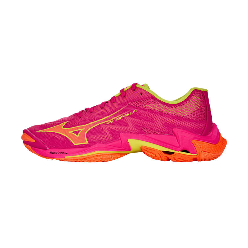 Mizuno Wave Lightning Elite Low top Volleyball Shoes Unisex Neon Orange