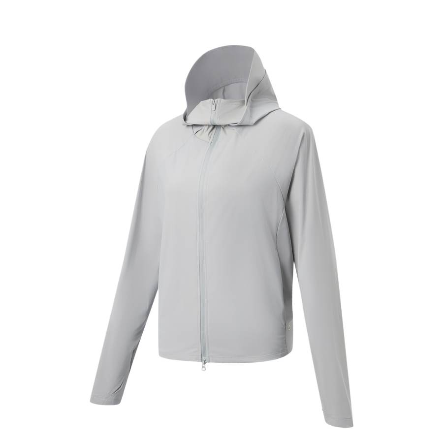 Li-Ning Li Ning Fitness Series Workout Clothing Coat Women's Ultimate Gray