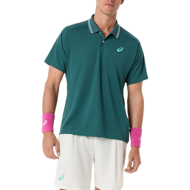 ASICS Game Polo Shirts Men's Dark Neptune Polo Collar Moderate Straight Fit