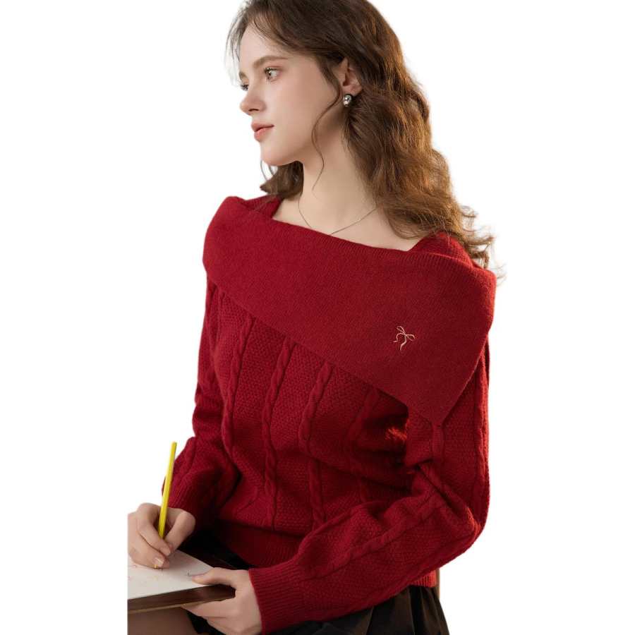 Tonlion Knitwear Women's China Red Lapel Moderate Other