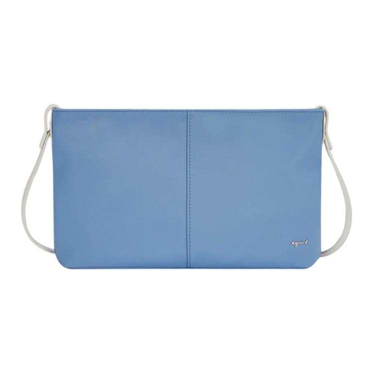 Agnes B. Nylon Crossbody Bag, Shoulder Bag Small Women's Black/Blue