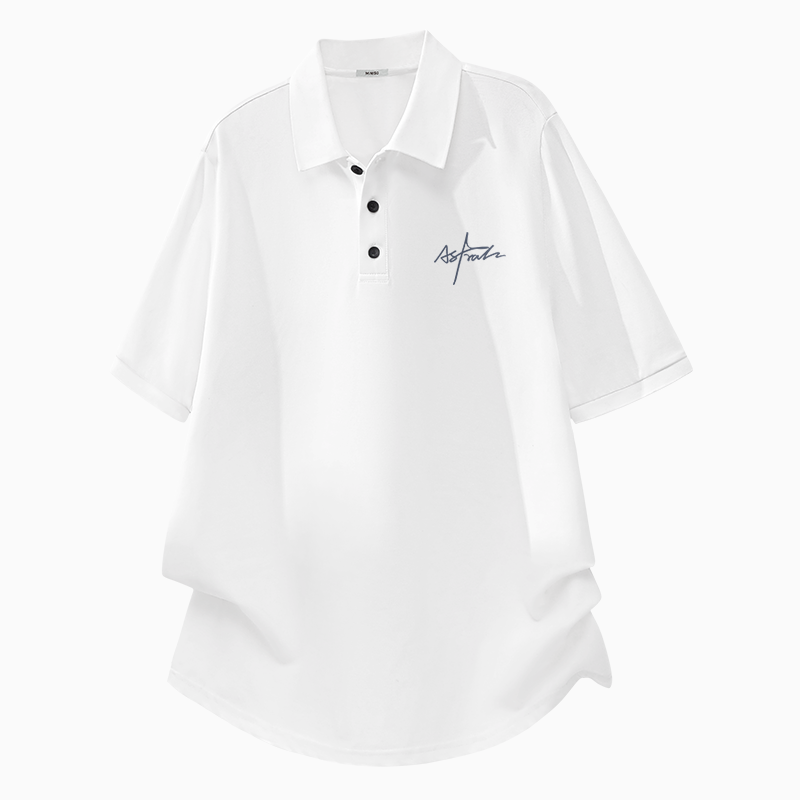 MINISO Polo Shirts Unisex Polo Collar Moderate Straight Fit