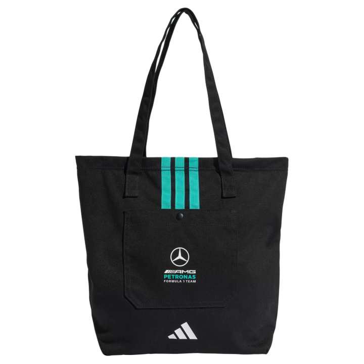 Adidas Adidas MERCEDES AMG Polyester Tote Bag, Shopping Bag, Shoulder Bag Men's Black