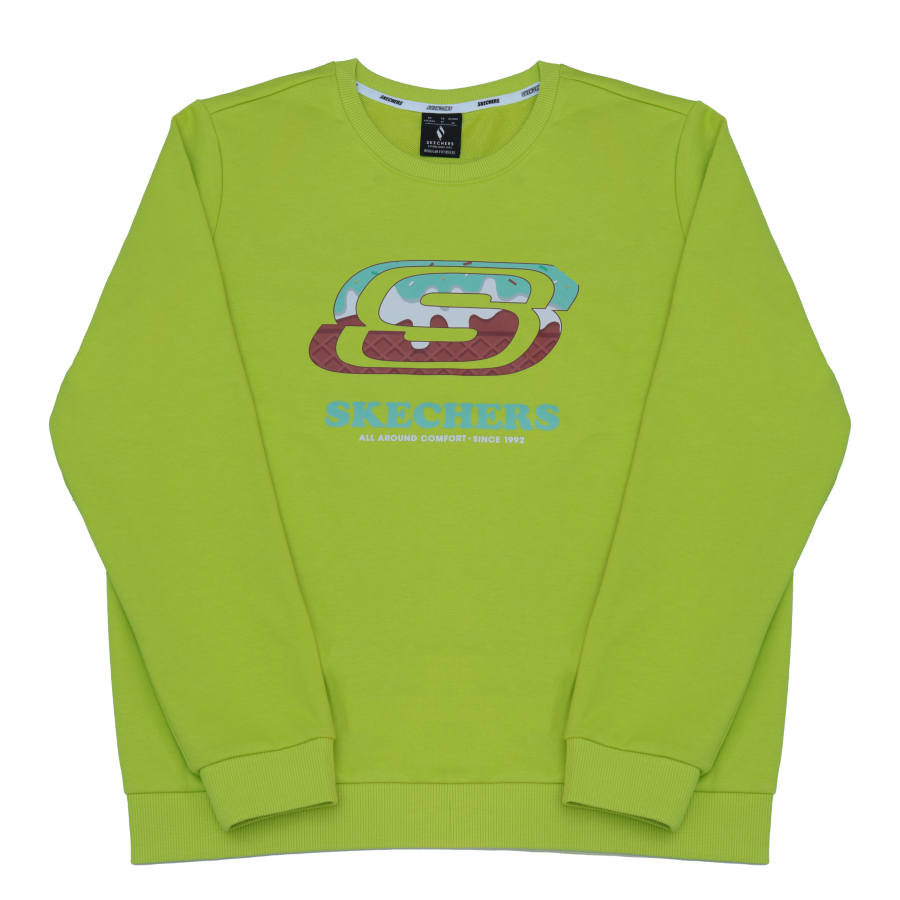 Skechers Sweatshirt Women's Yellow Green