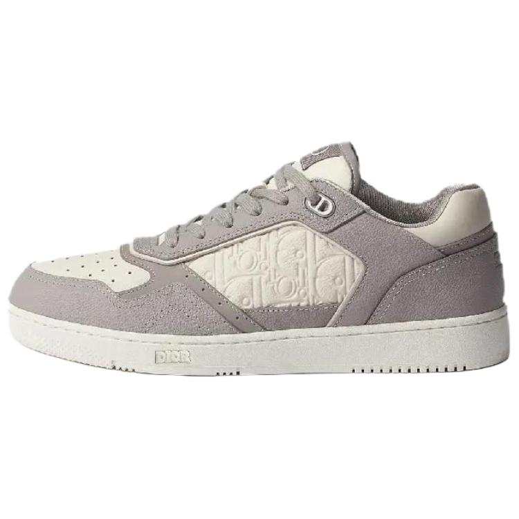 DIOR B27 Uptown Low top Skateboard Shoes Men's Gray & Cream