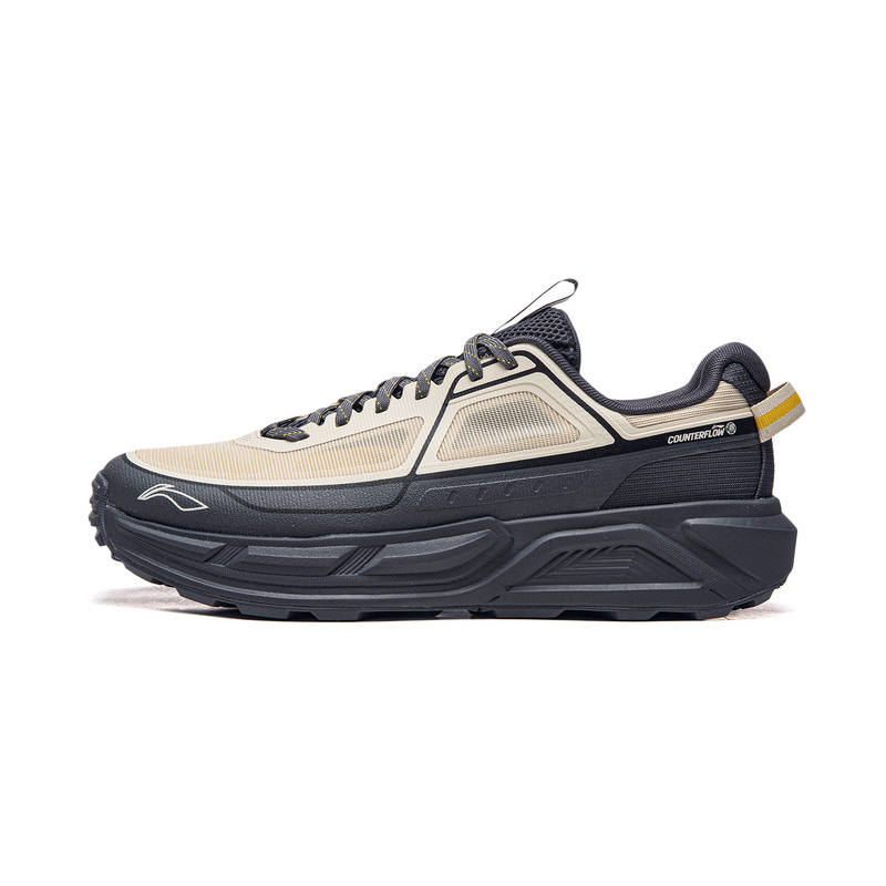 Li-Ning Li Ning Outdoor CF Tracing, Scenic Trail 2 Low top Hiking Mountaineering Shoes Unisex Gravel Gray/Ebony Black