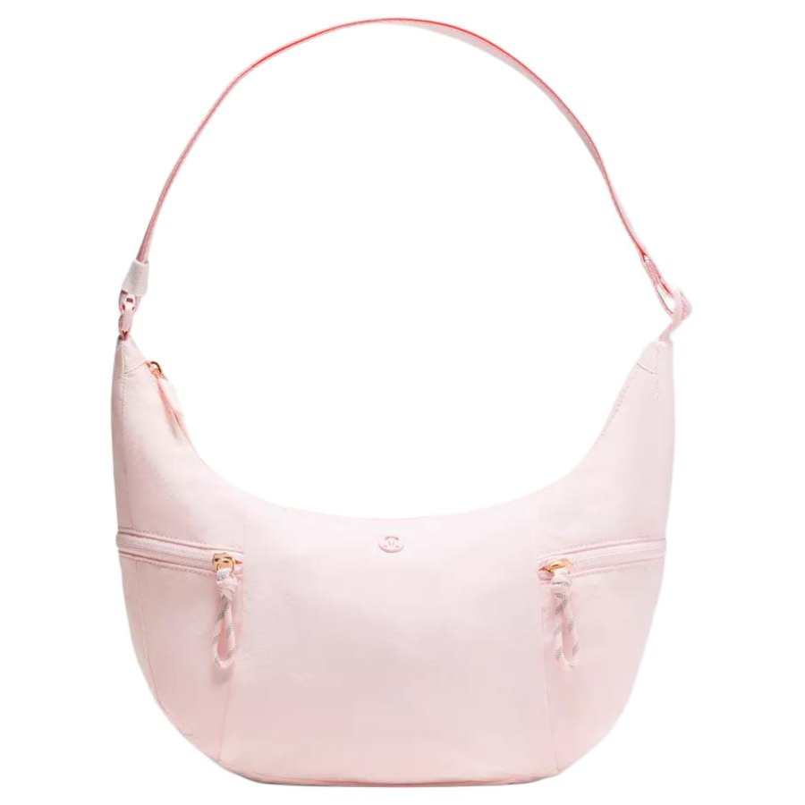 Lululemon Slouchy Nylon Shoulder Bag Women's Pearl Powder