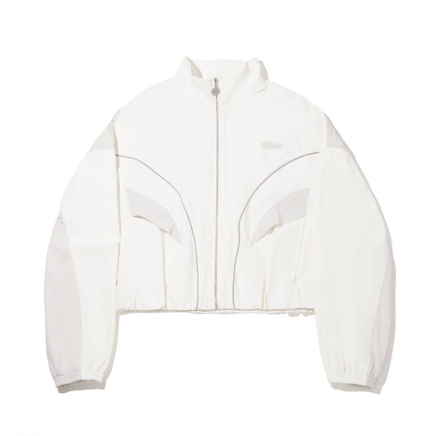 Li-Ning Li Ning Jackets Women's Ivory/Crystal Lime Stand Collar Moderate Other