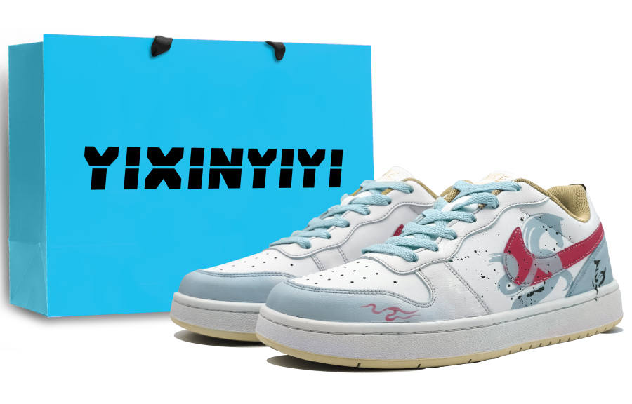Nike Nike Court Borough Abrasion Resistant Slip Resistant Low top Skateboard Shoes Sky Blue Unisex