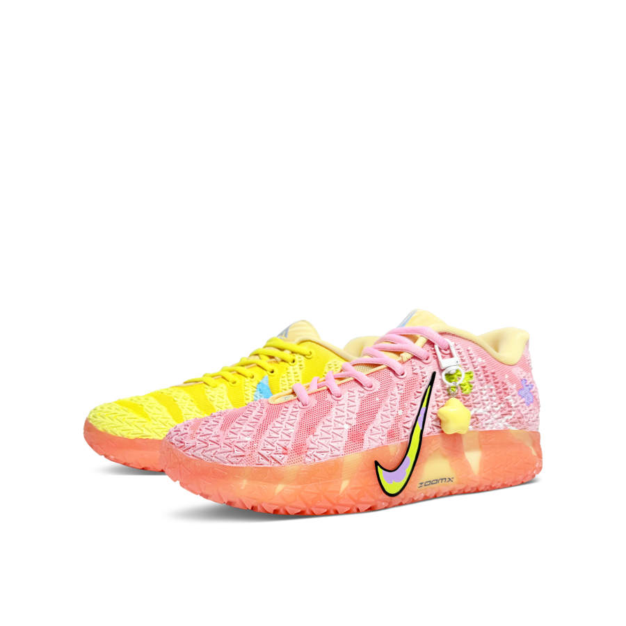 Nike Nike Ja Morant 3 Star Baby Abrasion Resistant Slip Resistant Low top Basketball Shoes Men's Pink Yellow