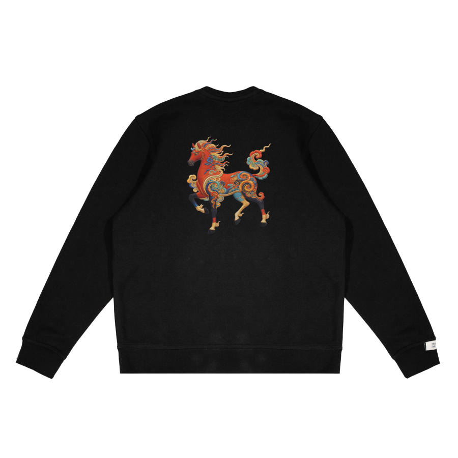 Adidas Adidas LABEL Sweatshirts Unisex Black Crew Neck Moderate Regular