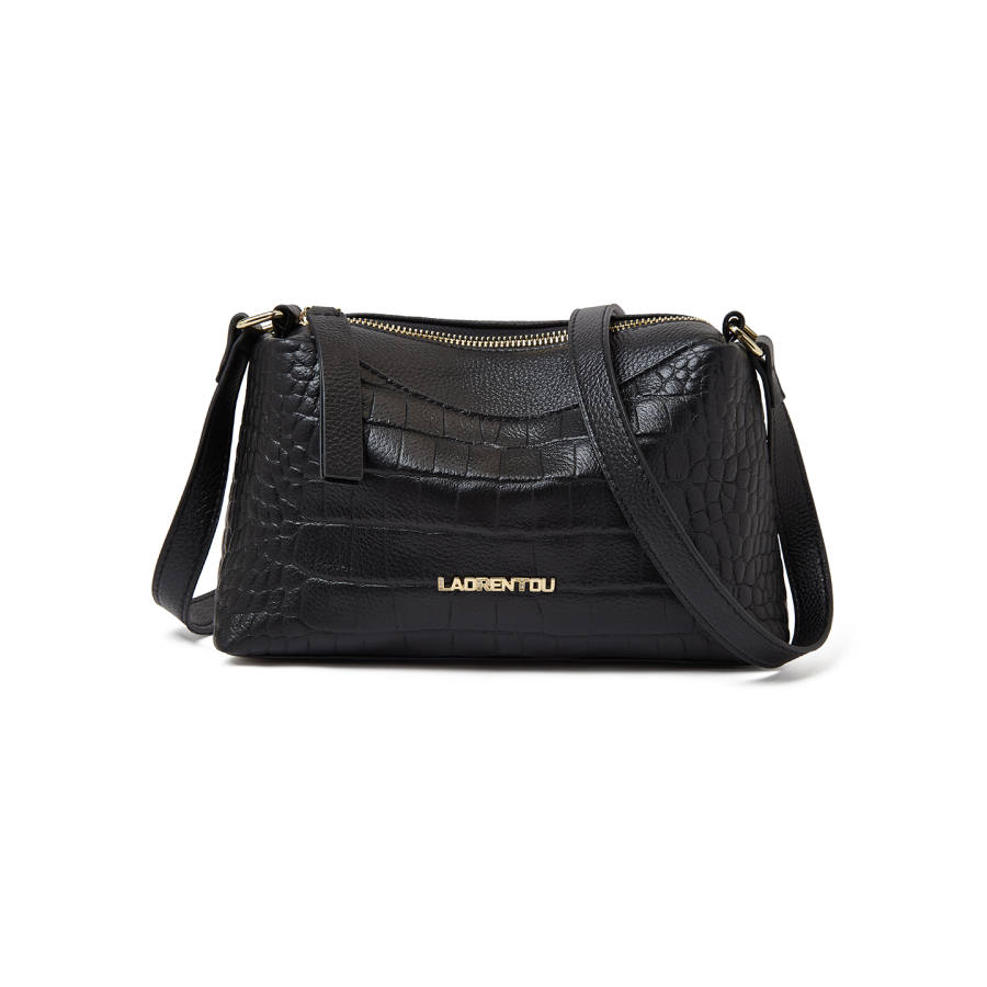LAORENTOU Top Grain Cow Leather Shoulder Bag Regular Women's Multicolor