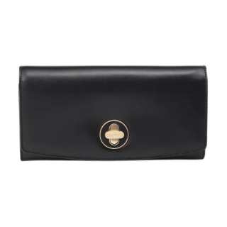 Agnes B. Cow Leather Wallet Unisex Black/Caramel