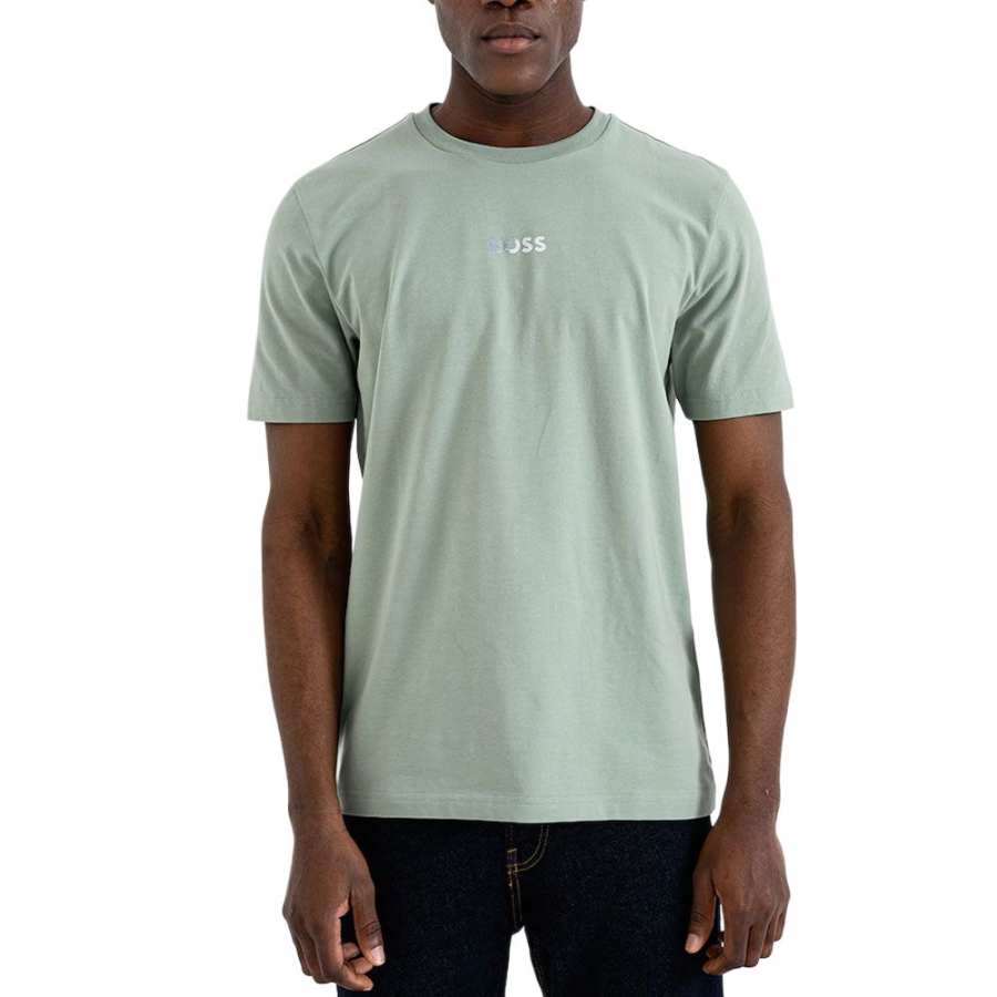 HUGO BOSS T Shirts Men's Pistachio Green Crew Neck Moderate