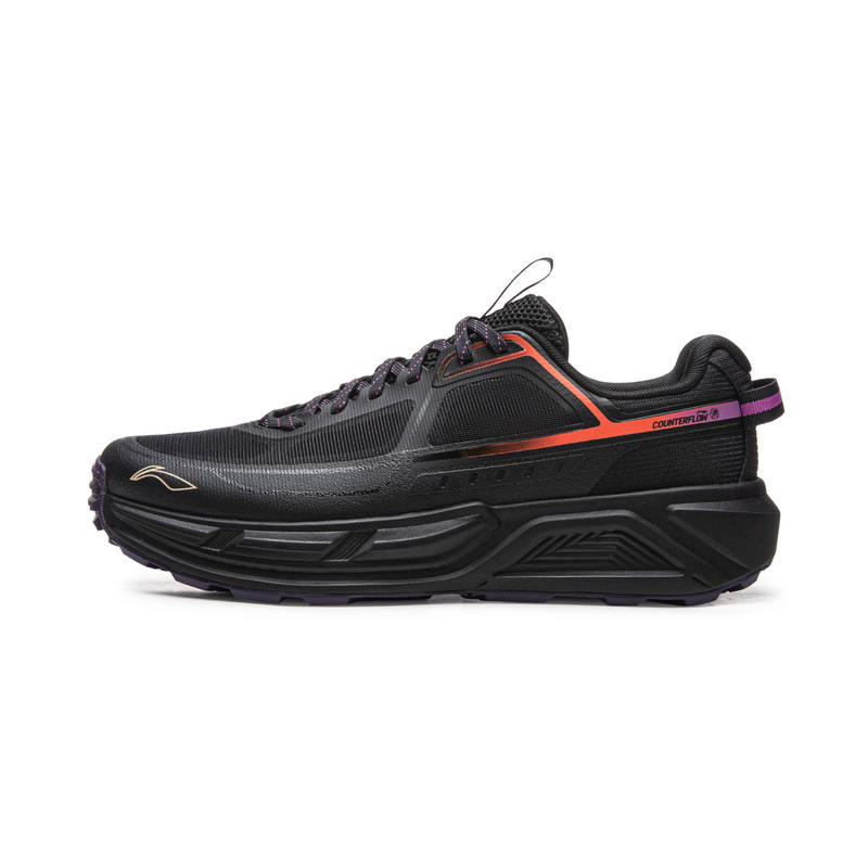 Li-Ning Li Ning Outdoor CF Tracing, Scenic Trail 2 Low top Hiking Mountaineering Shoes Unisex Night Black/Black