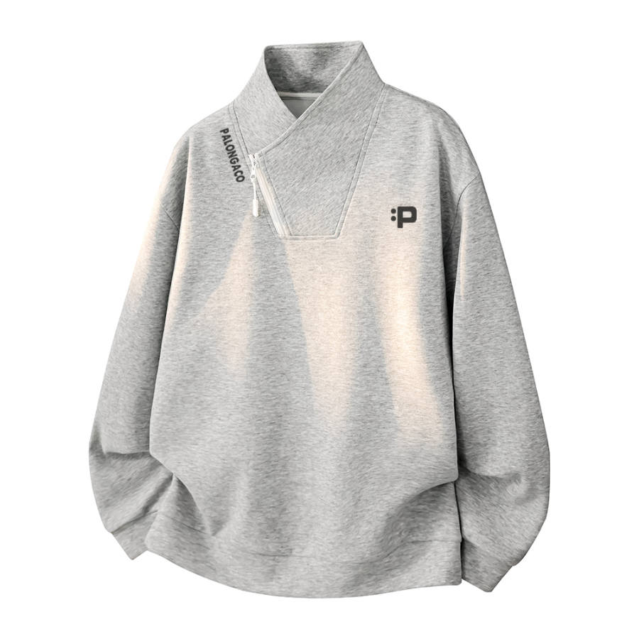 PAL ONGACO Sweatshirts Unisex Stand Collar Moderate Regular