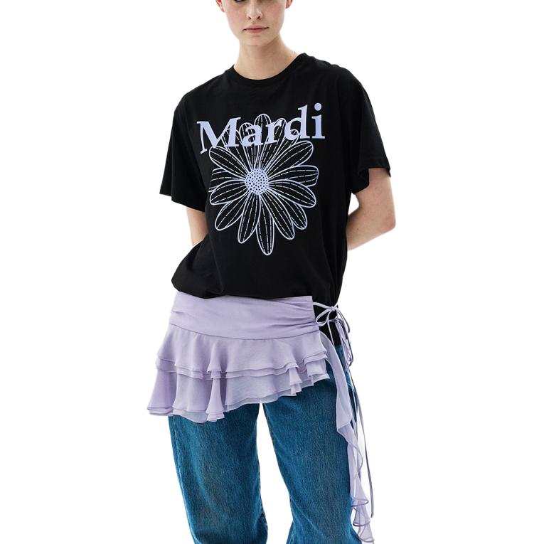 MARDI MERCREDI T Shirt Women's Korean Style