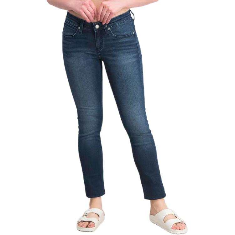 Calvin Klein Jeans Women's Blue Moderate Slim Fit Pants