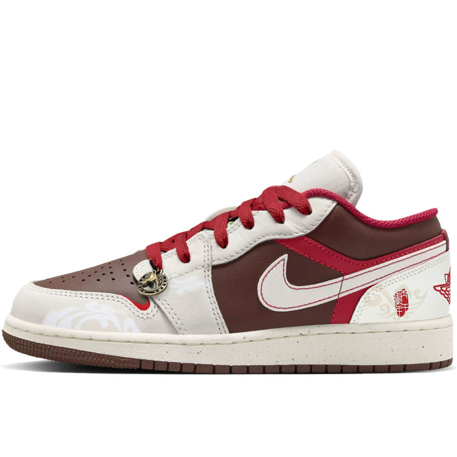 Jordan Jordan Air Jordan 1 Children's Basketball Shoes Red White Teenagers