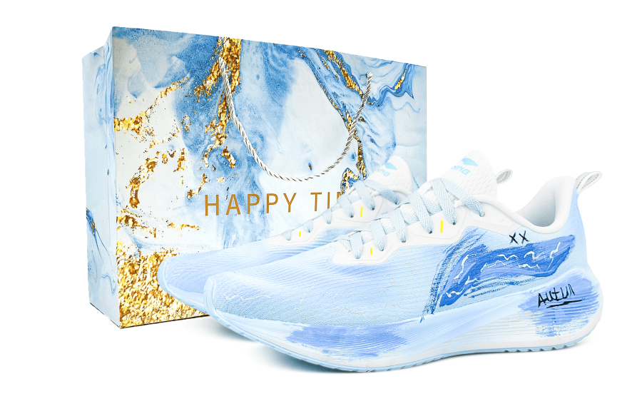 Li-Ning Li Ning Wuyue Textile Cushioning Abrasion Resistant Lightweight Breathable Slip Resistant Low top Running Shoes Men's