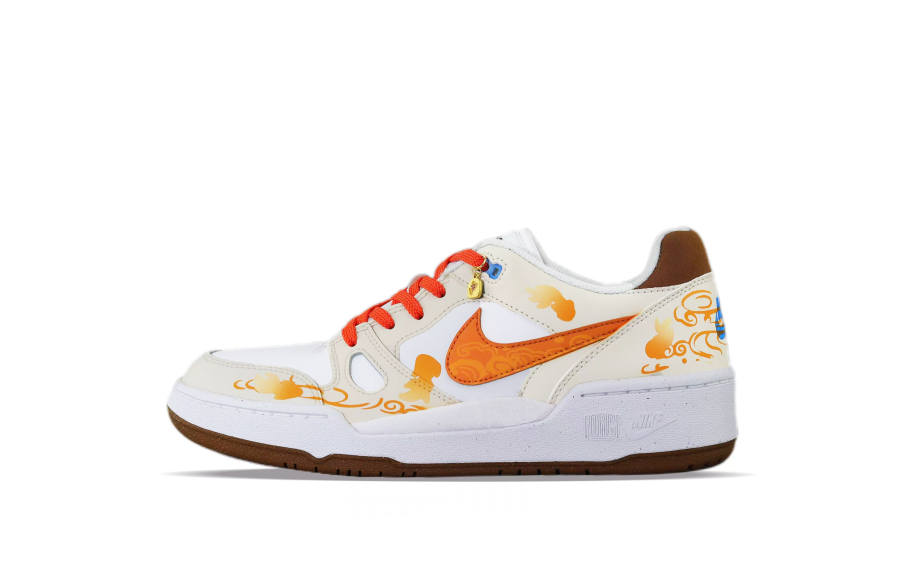 Nike Nike Full Force Abrasion Resistant Slip Resistant Low top Skateboard Shoes Men's Orange