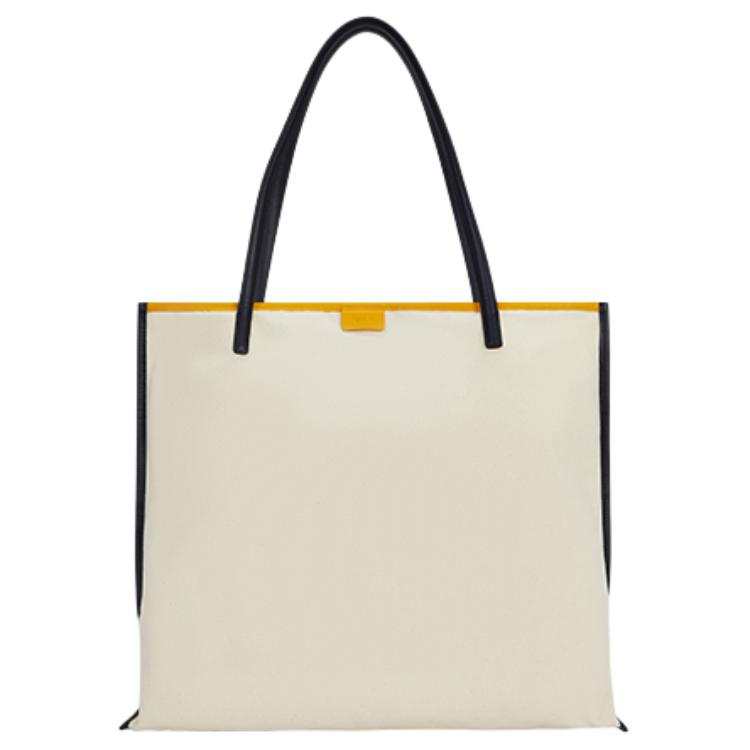 Agnes B. logo-lettering canvas tote bag