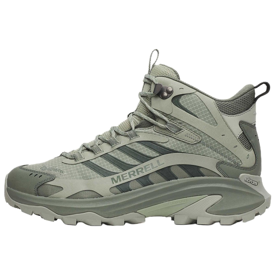 MERRELL MOAB SPEED 2 Slip Resistant, Abrasion Resistant, Waterproof Mid top Mountaineering Hiking Shoes Men's Green