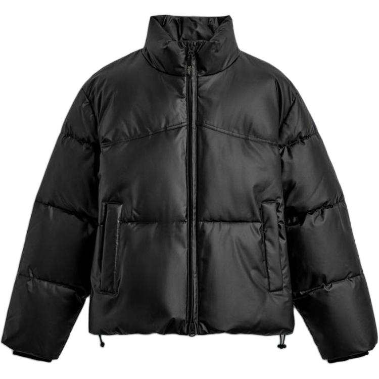ZARA Puffer Jackets Men's Black Stand Collar Moderate Other