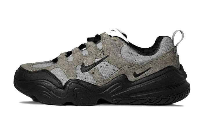 Nike Nike Tech Hera Rock Pigeon Cow Split Leather Abrasion Resistant Slip Resistant Low top Casual Shoes Women's Brown Black