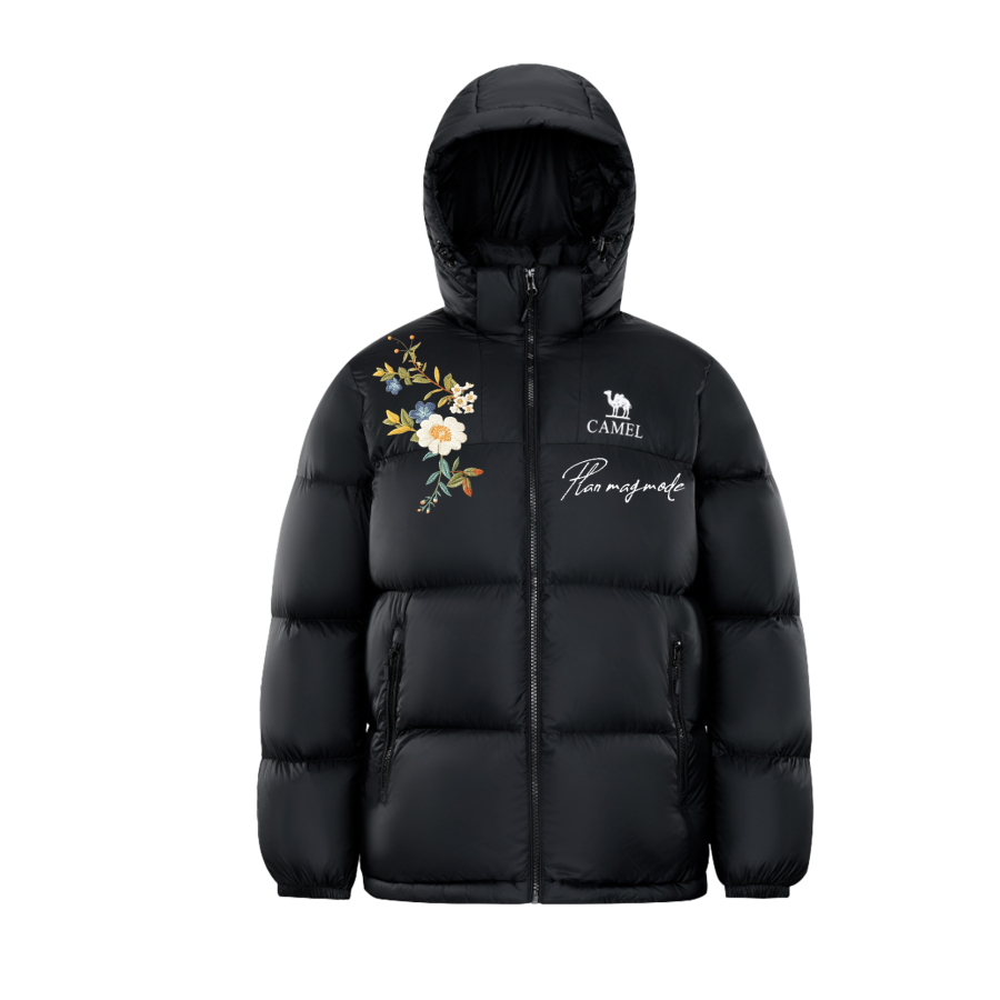 CAMEL CAMEL Down Jackets Unisex Hooded Thickened Puffer Jacket