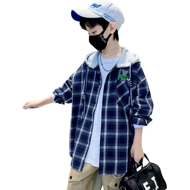 EASTERN CAMEL Kids Casual Shirts Hooded Moderate