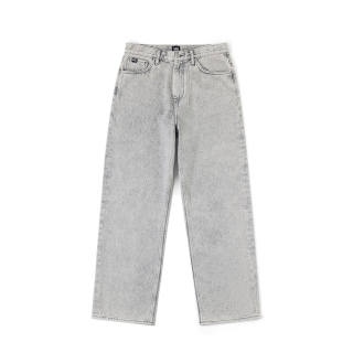 Lee Jeans Men's Light Gray Moderate Straight Fit Pants