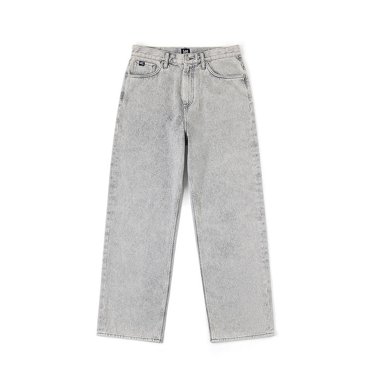 Lee Lee Jeans Men's Light Gray Moderate Straight Fit Pants