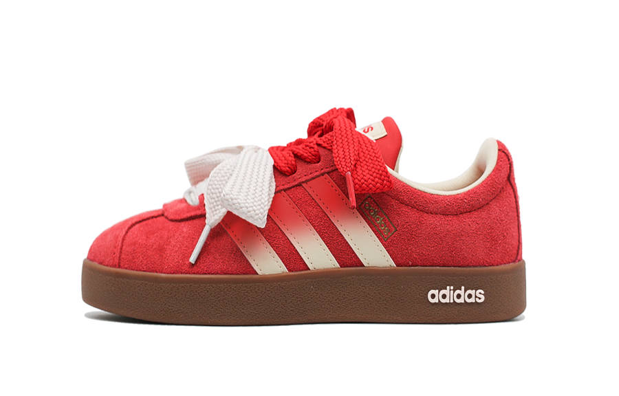 Adidas Adidas Vl Court Classic Red Rhythm Butterfly Low top Skateboard Shoes Unisex Brier Red