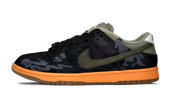 Nike Nike Dunk SB Galloping Steed Suede Abrasion Resistant Slip Resistant Low top Skateboard Shoes Unisex Black Green
