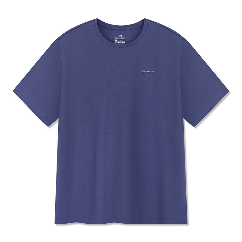 361° T Shirts Men's Midnight Blue Crew Neck Moderate Straight Fit