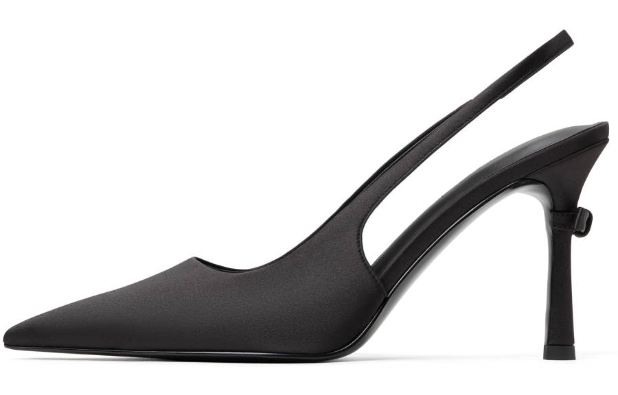 CHARLES&KEITH Small Ck Fabric Slim Heel High Heels 9cm Women's