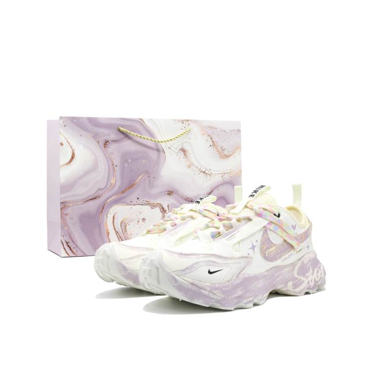 Nike Nike TC 7900 Cushioning Abrasion Resistant Low top Casual Shoes Women's White Purple