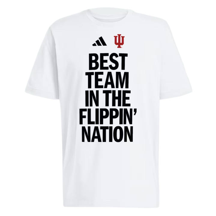 Adidas Adidas Indiana T Shirts Men's White/Multicolor Crew Neck Moderate
