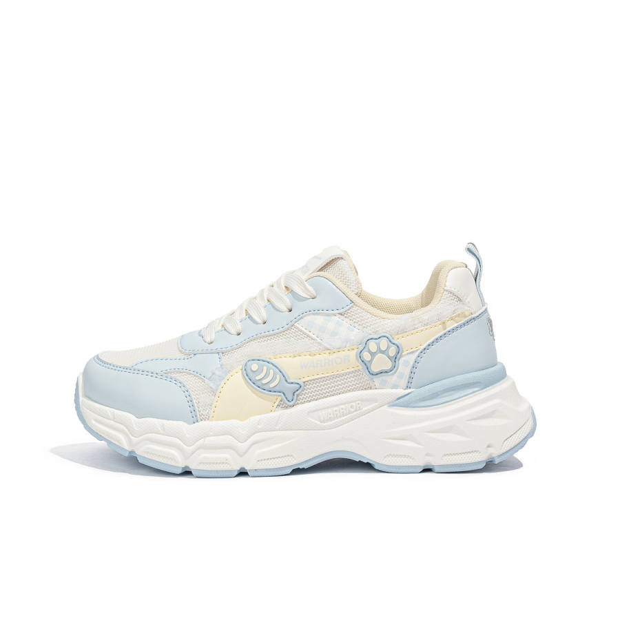 WARRIOR Abrasion Resistant Balance Height Increasing Low top Chunky Sneakers Women's