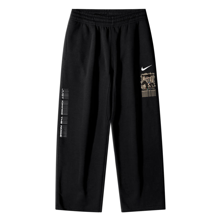 Nike Nike CNY Immediate Success AS Nike Club OH Pant Swoosh NF Logo Breathable Fleece Lined Casual Straight Fit