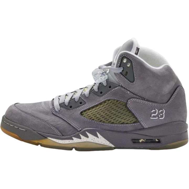 Jordan Jordan Air Jordan 5 Mid top Basketball Shoes Wolf Gray Unisex