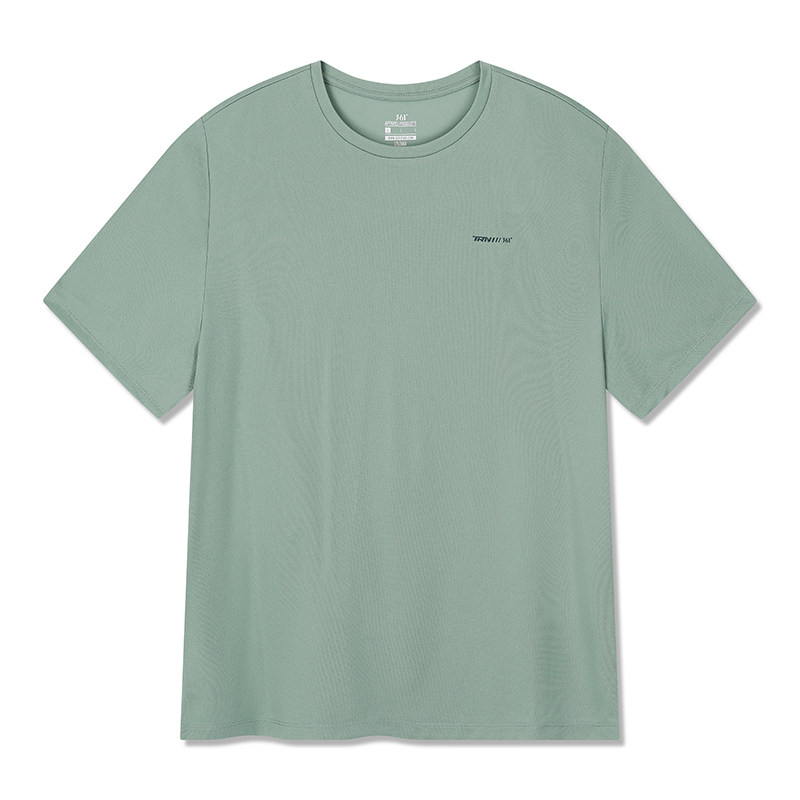 361° T Shirts Men's Sequoia Green Crew Neck Moderate Straight Fit