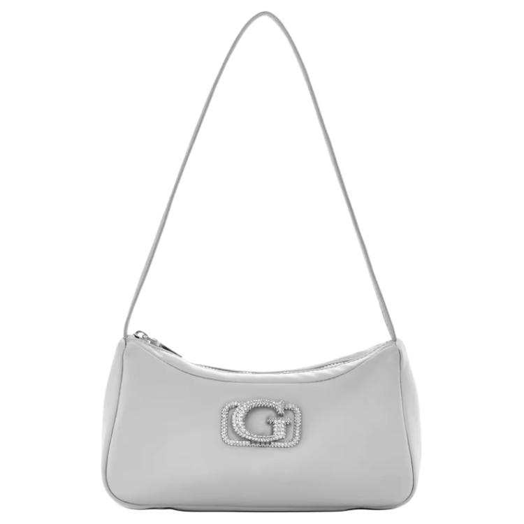 GUESS Fabric Shoulder Bag Women's Silver